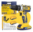 Parafusadeira e Furadeira Impacto Sem Fio 36v Maleta 2 Bateria Amarelo 50 Hz/60 Hz