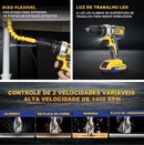 Parafusadeira e Furadeira Impacto Sem Fio 36v Maleta 2 Bateria Amarelo 50 Hz/60 Hz