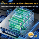 Parafusadeira e Furadeira Impacto Sem Fio 36v Maleta 2 Bateria Amarelo 50 Hz/60 Hz